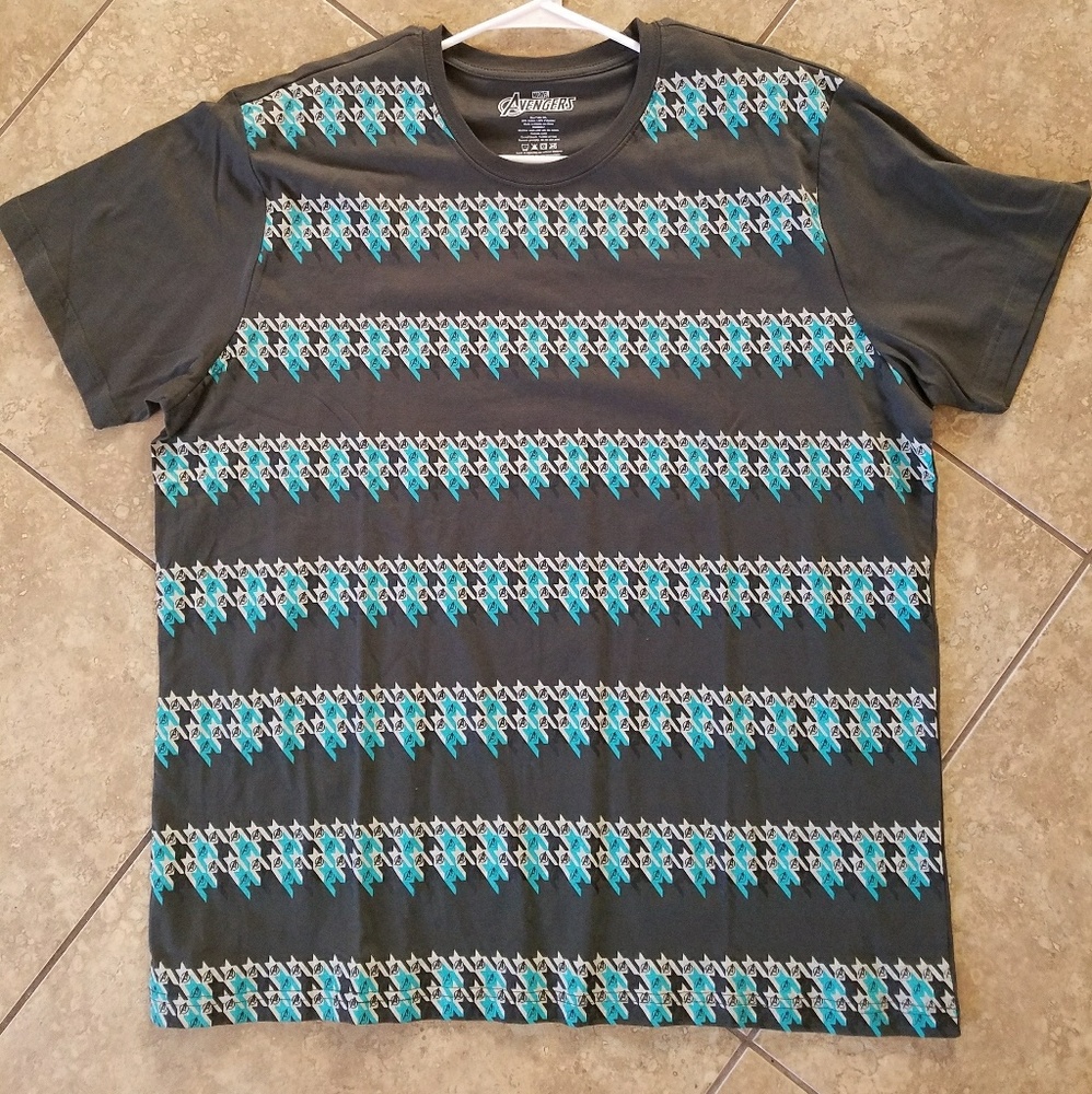 3XL Marvel The Avengers Pattern Tee